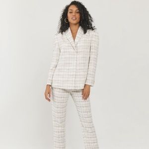 Something Navy Barbie Tweed Blazer
Beige Combo